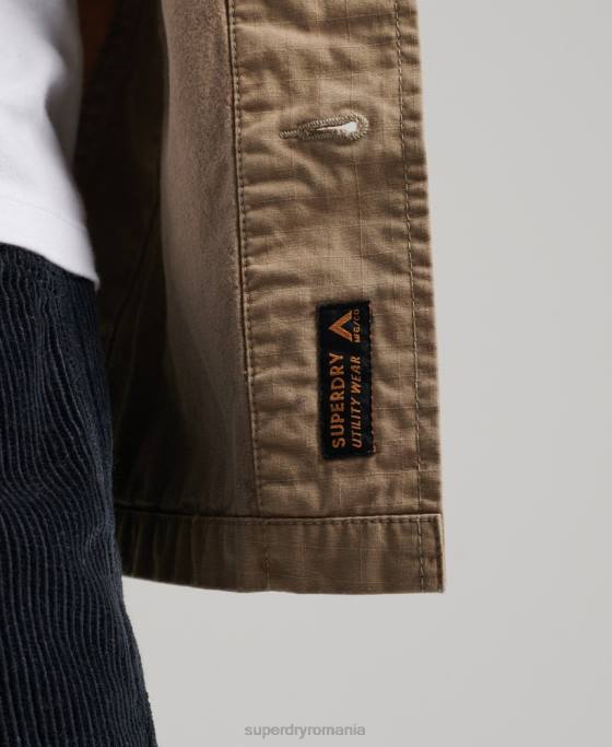 Superdry supracămașă de luptă de epocă îmbrăcăminte bronzat bărbați JX0Z199