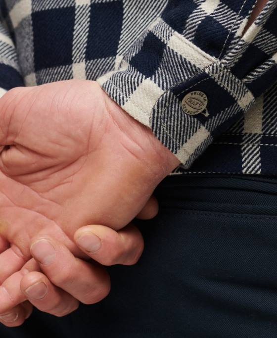 Superdry supracămașă din lână cu fermoar îmbrăcăminte albastru deschis bărbați JX0Z240