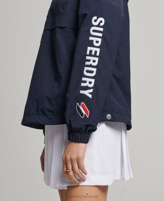 Superdry suprasarcina grafică esențială a codului îmbrăcăminte marina femei JX0Z5581