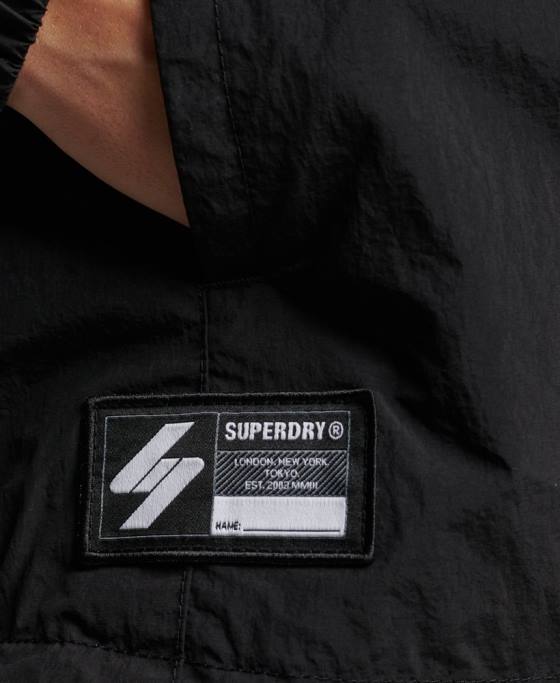Superdry suprasarcina grafică esențială a codului îmbrăcăminte negru femei JX0Z5444