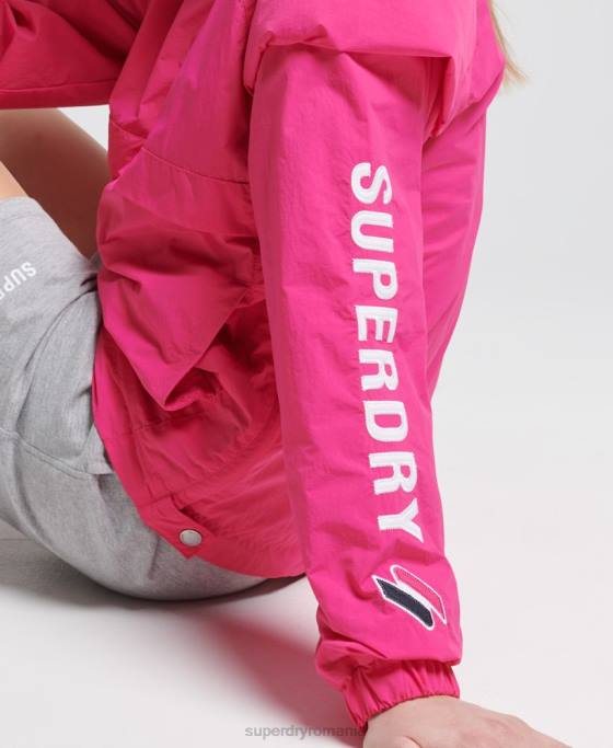 Superdry suprasarcina grafică esențială a codului îmbrăcăminte roz femei JX0Z5560