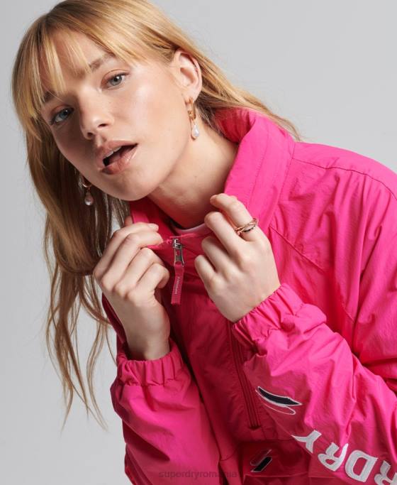 Superdry suprasarcina grafică esențială a codului îmbrăcăminte roz femei JX0Z5560