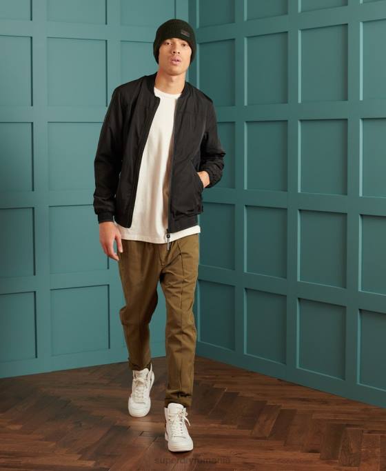 Superdry surplus buns flyweight jachetă bomber îmbrăcăminte negru bărbați JX0Z1196