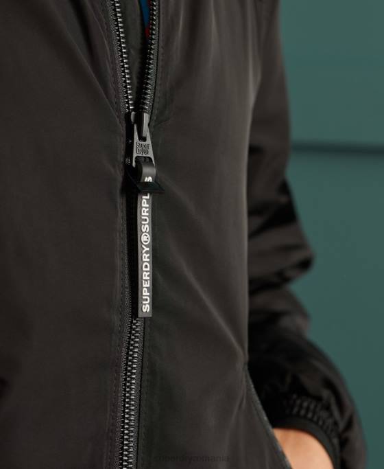 Superdry surplus buns flyweight jachetă bomber îmbrăcăminte negru bărbați JX0Z1196