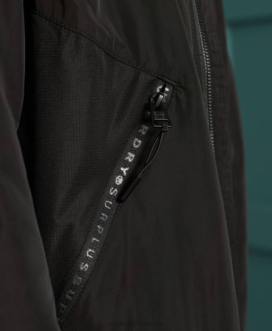 Superdry surplus buns flyweight jachetă bomber îmbrăcăminte negru bărbați JX0Z1196