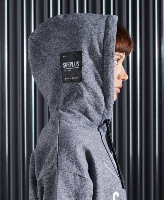 Superdry surplus de hanorac îmbrăcăminte gri femei JX0Z6088