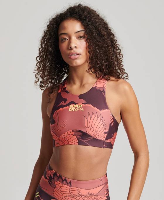Superdry sutien activ de bază îmbrăcăminte roșu femei JX0Z4171