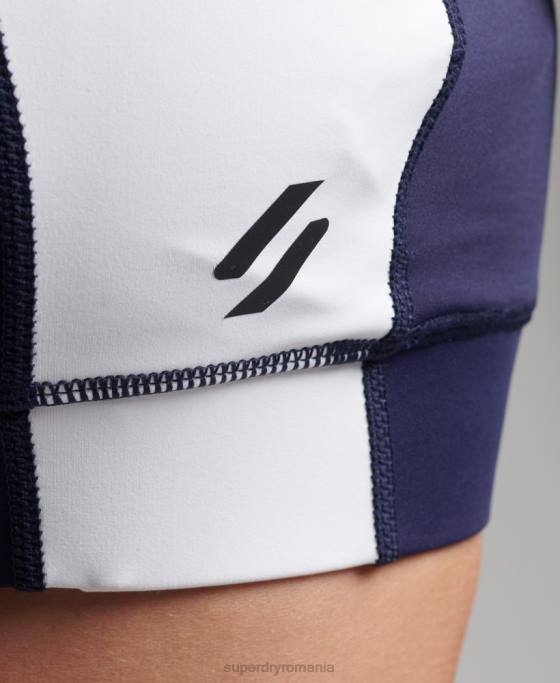 Superdry sutien asimetric de antrenament îmbrăcăminte marina femei JX0Z6339