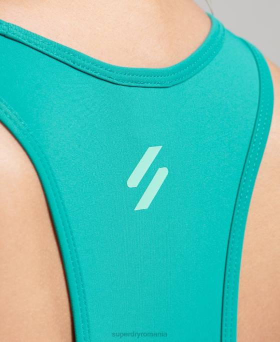 Superdry sutien cruce de antrenament îmbrăcăminte verde femei JX0Z6347