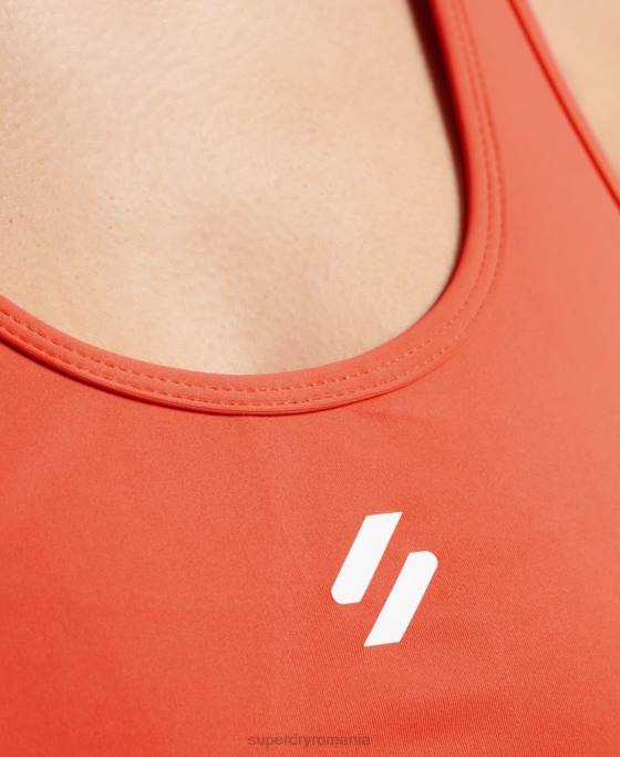 Superdry sutien cu impact mediu îmbrăcăminte coral femei JX0Z6337
