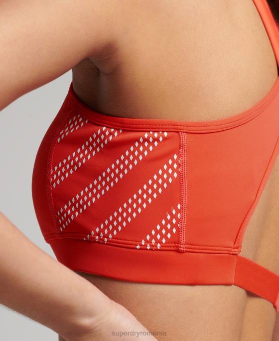 Superdry sutien cu impact mediu îmbrăcăminte coral femei JX0Z6337