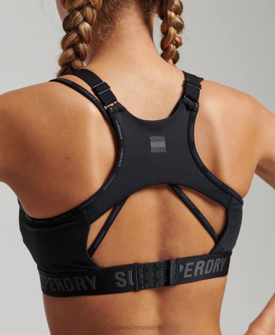Superdry sutien de alergare îmbrăcăminte negru femei JX0Z6323