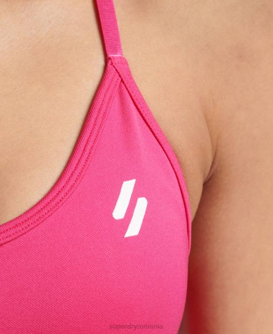 Superdry sutien de antrenament contur îmbrăcăminte roz femei JX0Z4196
