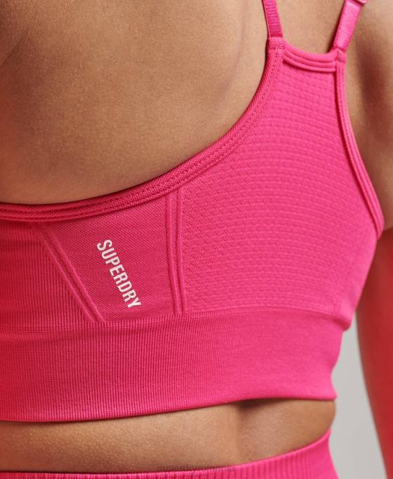 Superdry sutien de antrenament contur îmbrăcăminte roz femei JX0Z4196