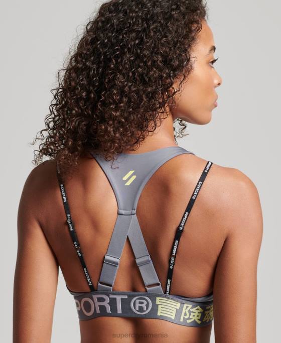 Superdry sutien elastic cu marca trena îmbrăcăminte Violet femei JX0Z4192