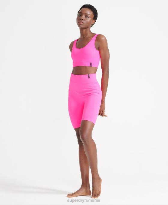 Superdry sutien flex fără cusături îmbrăcăminte roz femei JX0Z6356