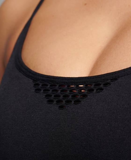 Superdry sutien sport de antrenament fără cusături îmbrăcăminte negru femei JX0Z4204