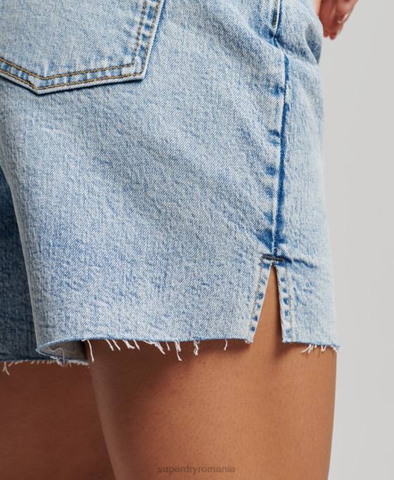 Superdry talie mijlocie tăiată scurt îmbrăcăminte albastru deschis femei JX0Z2161