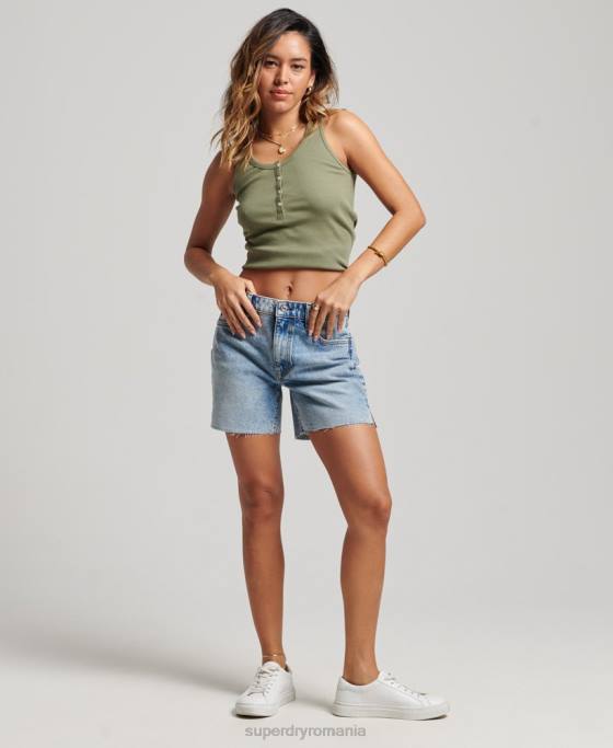 Superdry talie mijlocie tăiată scurt îmbrăcăminte albastru deschis femei JX0Z2161