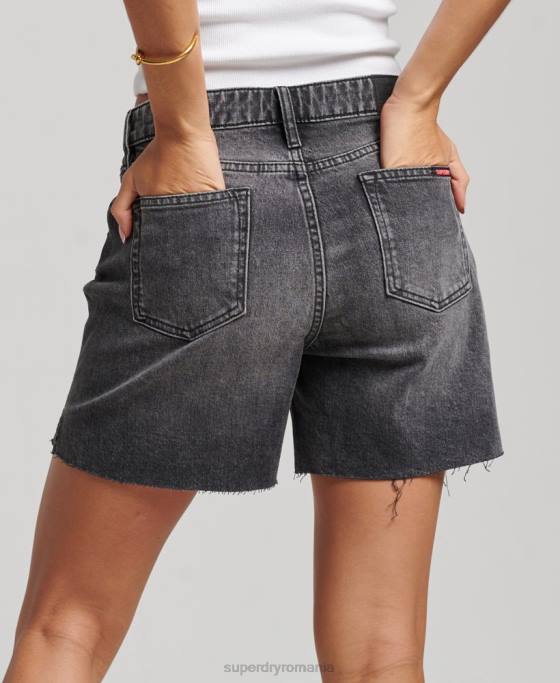 Superdry talie mijlocie tăiată scurt îmbrăcăminte negru femei JX0Z2158