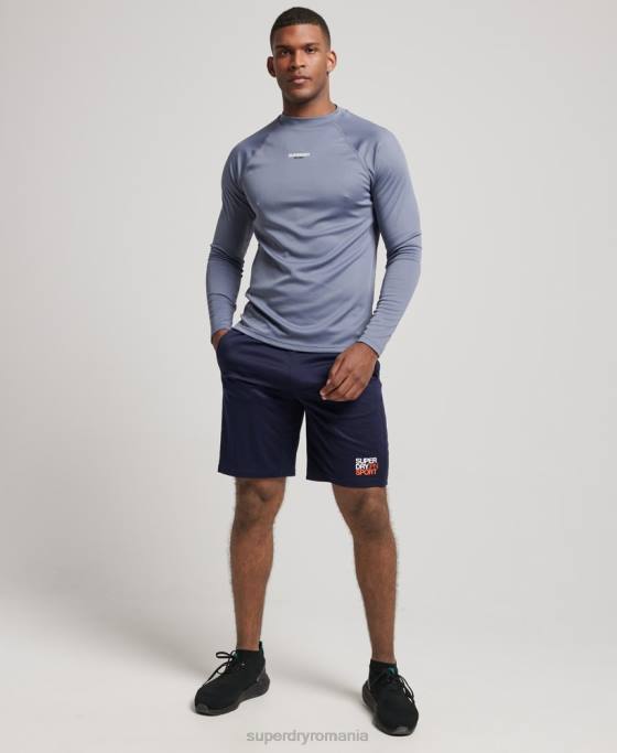 Superdry top cu gât fals tren îmbrăcăminte Violet bărbați JX0Z1407