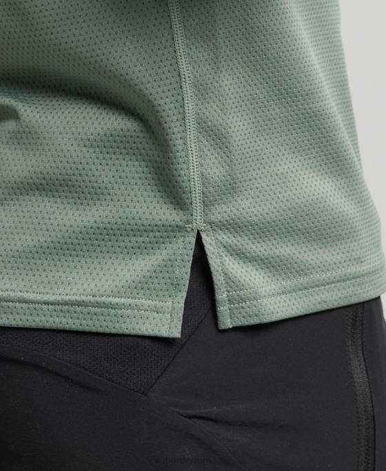 Superdry top cu gât fals tren îmbrăcăminte verde bărbați JX0Z5404