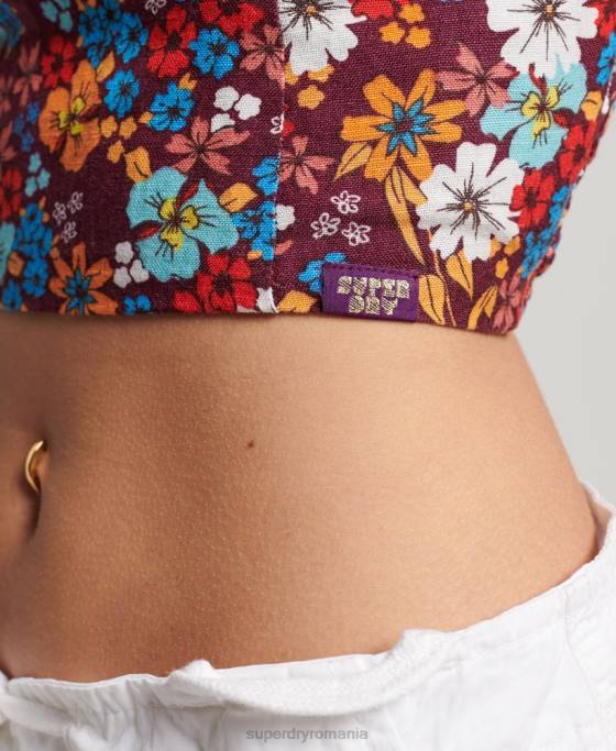 Superdry top cu halter vintage îmbrăcăminte multi femei JX0Z3007