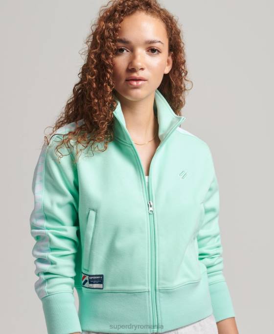 Superdry top cu logo îmbrăcăminte albastru femei JX0Z3420