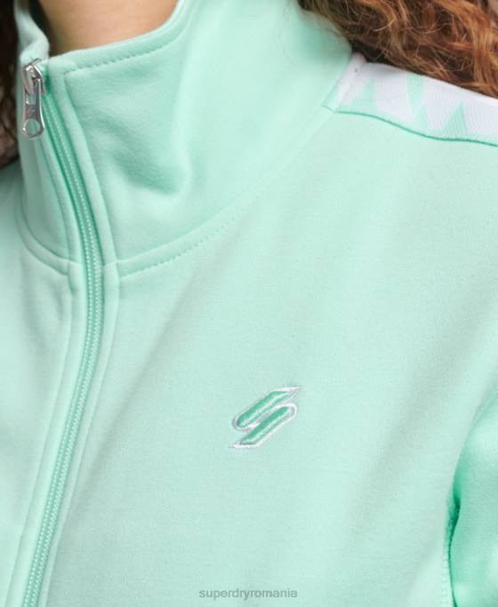 Superdry top cu logo îmbrăcăminte albastru femei JX0Z3420