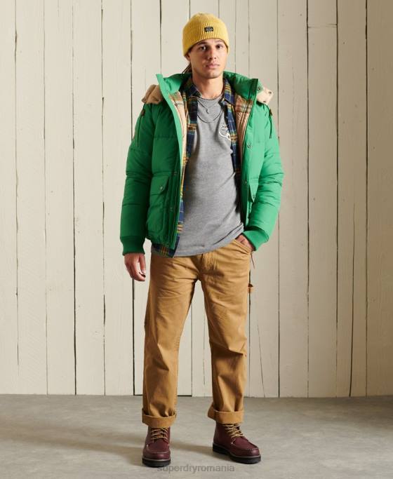 Superdry top cu mânecă lungă de munte patrimoniu îmbrăcăminte gri deschis bărbați JX0Z6470