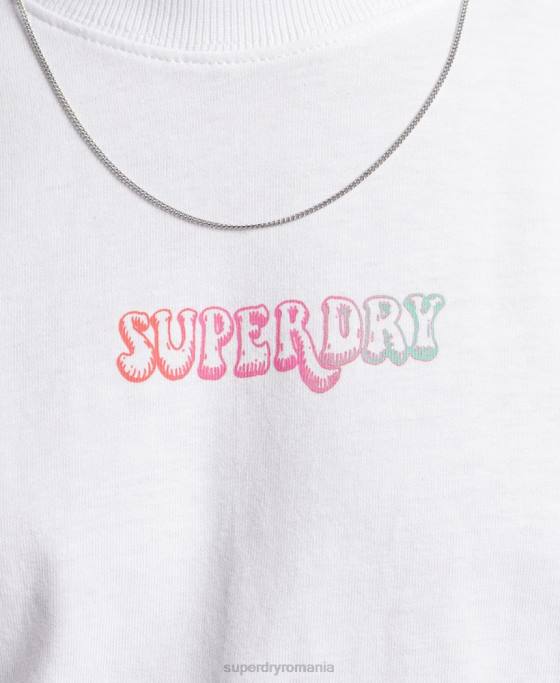 Superdry top cu mânecă lungă în pădure îmbrăcăminte alb bărbați JX0Z1537