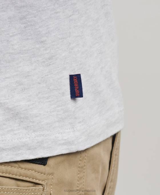 Superdry top de baseball cu mâneci lungi din bumbac organic îmbrăcăminte verde bărbați JX0Z1464