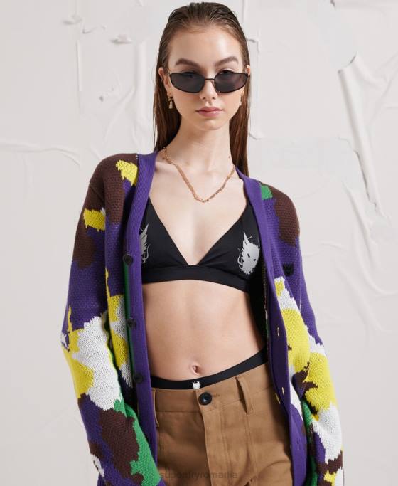 Superdry top de bikini dragon tri îmbrăcăminte negru femei JX0Z3232