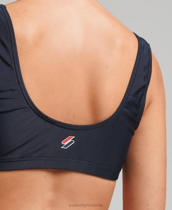 Superdry top de bikini esențial reciclat îmbrăcăminte negru femei JX0Z3222