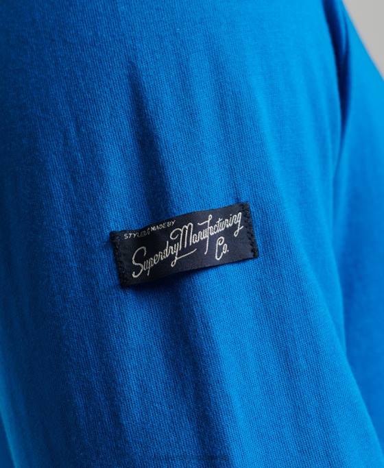 Superdry top de sezon cu logo vintage îmbrăcăminte albastru bărbați JX0Z1566