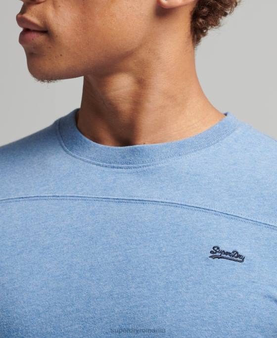 Superdry top din bumbac organic cu logo vintage îmbrăcăminte albastru bărbați JX0Z1567
