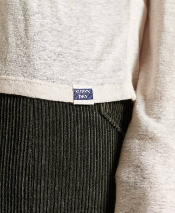 Superdry top din dantela chevron îmbrăcăminte cremă femei JX0Z6760