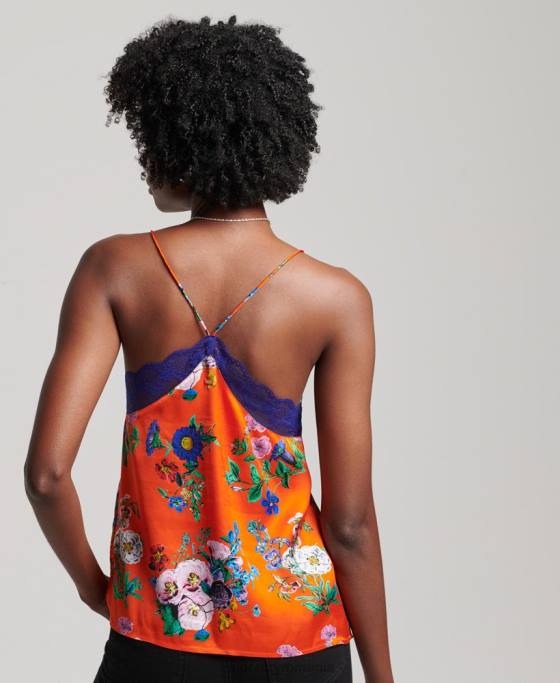 Superdry top din satin îmbrăcăminte roșu femei JX0Z2901