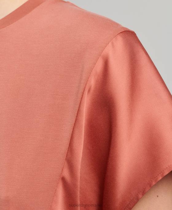 Superdry top mix de stofe studios îmbrăcăminte roșu femei JX0Z2984