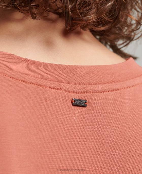 Superdry top mix de stofe studios îmbrăcăminte roșu femei JX0Z2984