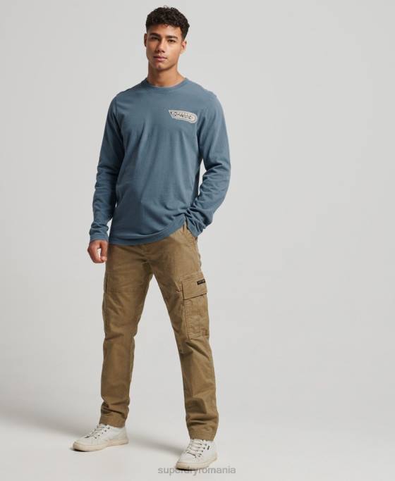 Superdry top modelatori și producători îmbrăcăminte albastru bărbați JX0Z1545