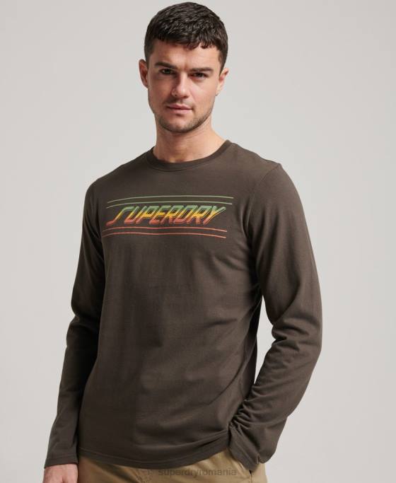 Superdry top modelatori și producători îmbrăcăminte gri inchis bărbați JX0Z1536