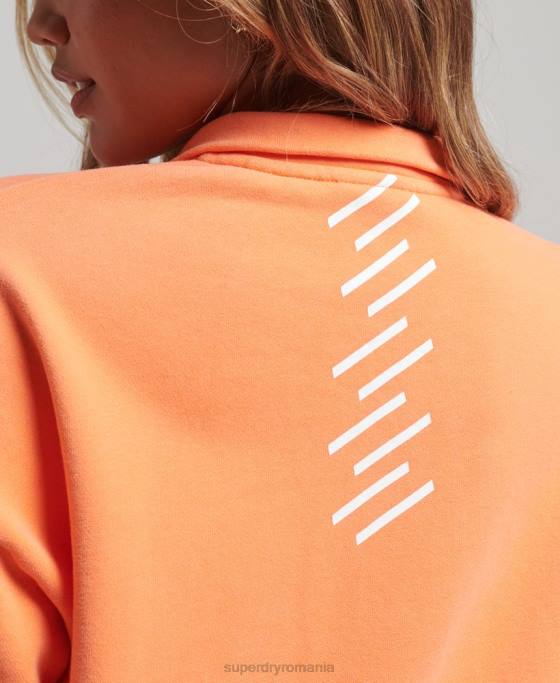 Superdry top sport cu jumătate de fermoar îmbrăcăminte roz femei JX0Z6101