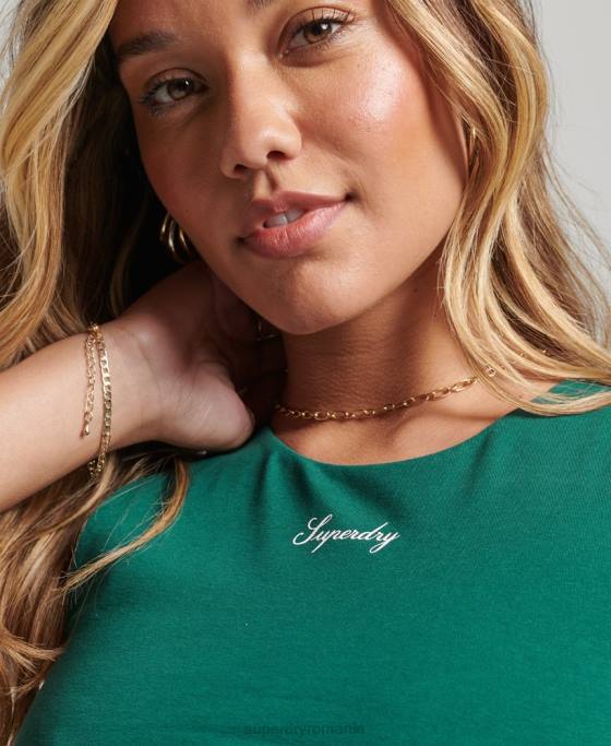 Superdry top sutien patrimoniu îmbrăcăminte verde femei JX0Z3051