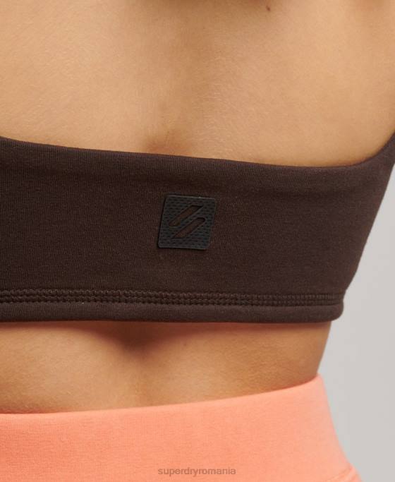 Superdry top sutien tech îmbrăcăminte maro femei JX0Z2997