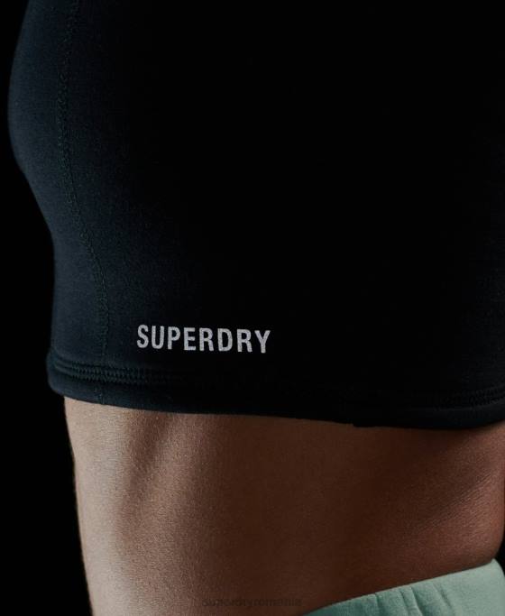 Superdry top sutien tech îmbrăcăminte negru femei JX0Z2947