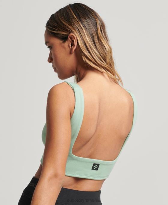 Superdry top sutien tech îmbrăcăminte verde femei JX0Z2998