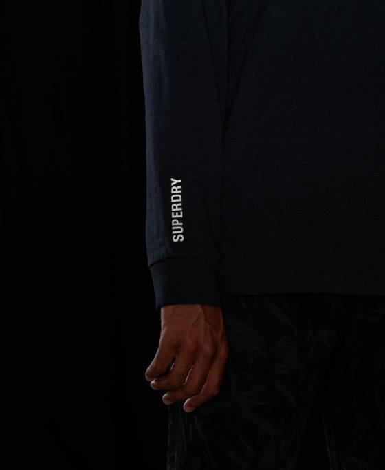 Superdry top tech cu maneca lunga îmbrăcăminte gri inchis bărbați JX0Z6471