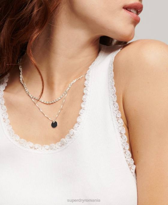 Superdry top vestă cu dantelă îmbrăcăminte alb femei JX0Z1972