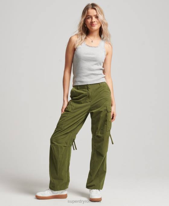 Superdry top vestă cu dantelă îmbrăcăminte gri femei JX0Z2330